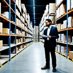A dynamic visual contrasting traditional inventory management with AI-driven systems. On the left side of the frame, a professional business person in modest business attire is surrounded by cluttered shelves, stacks of paper, and an outdated rotary phone in a dimly lit, traditional warehouse. On the right side, the same professional, fully clothed, interacts seamlessly with a sleek, holographic data visualization interface in a modern, brightly lit, highly organized smart warehouse. The overall scene powerfully illustrates a "radical metamorphosis," highlighting the shift from reactive, manual processes to proactive, automated, and intelligent inventory control, all within a professional photography style. This image is safe for work, appropriate content, fully clothed, perfect anatomy, correct proportions, natural pose, well-formed hands, proper finger count, and natural body proportions.