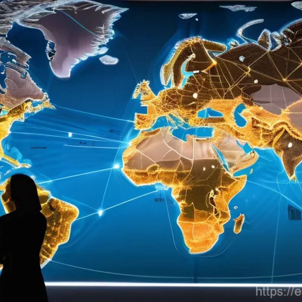 공급망관리 전문가 이직 준비 - **Global Supply Chain Symphony: Interconnected Complexity**
    "A panoramic, vibrant digital illust...